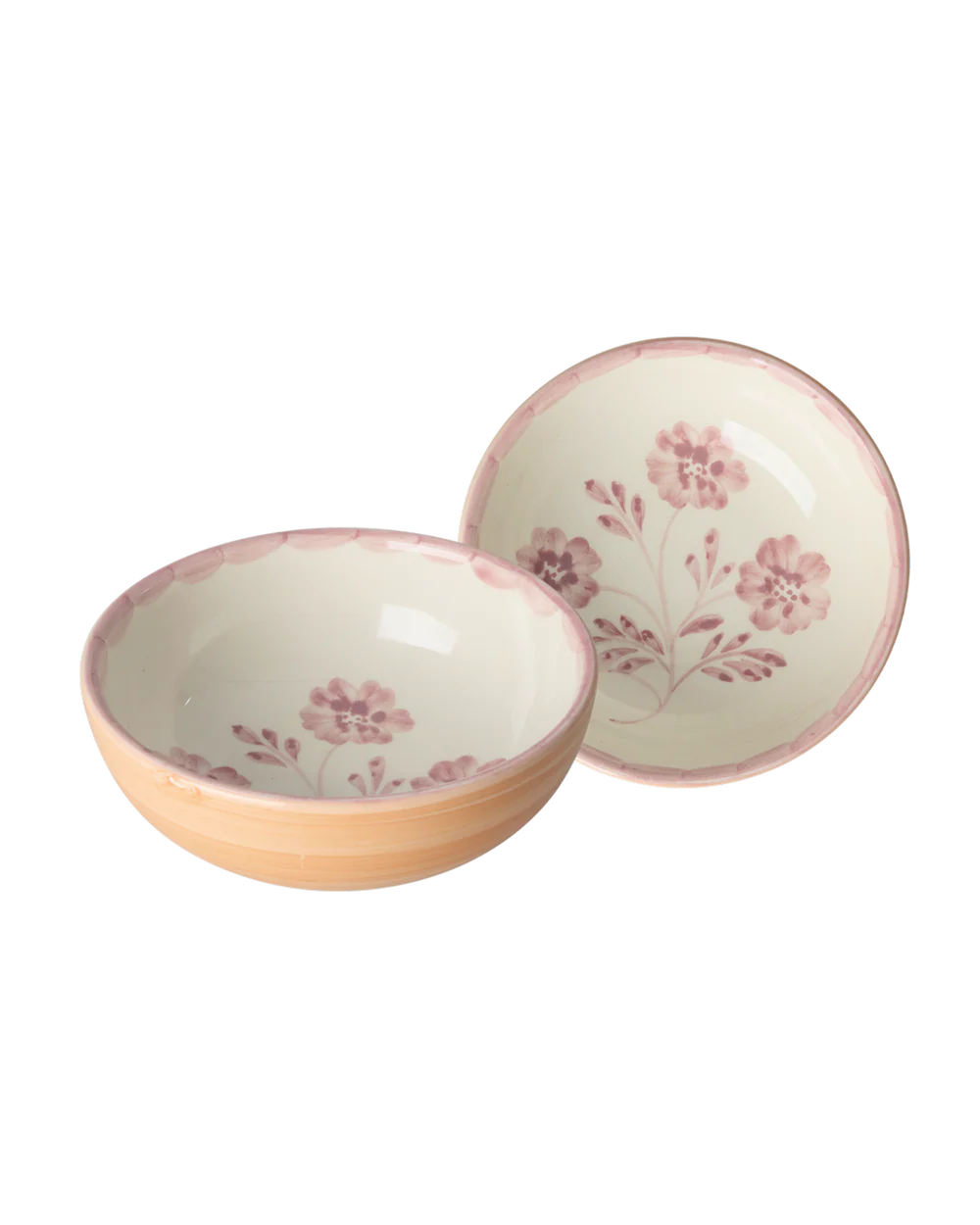 Rice skál ø13,5cm pink blomstur