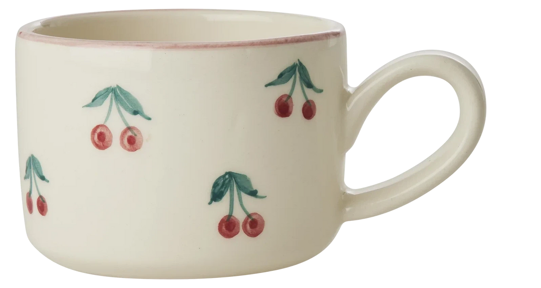 Rice Ceramic Cappuccino Cup Cherries 200ml