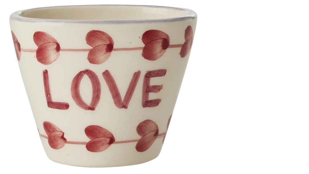 Rice Ceramic Oval Espresso Cup Love 70ml