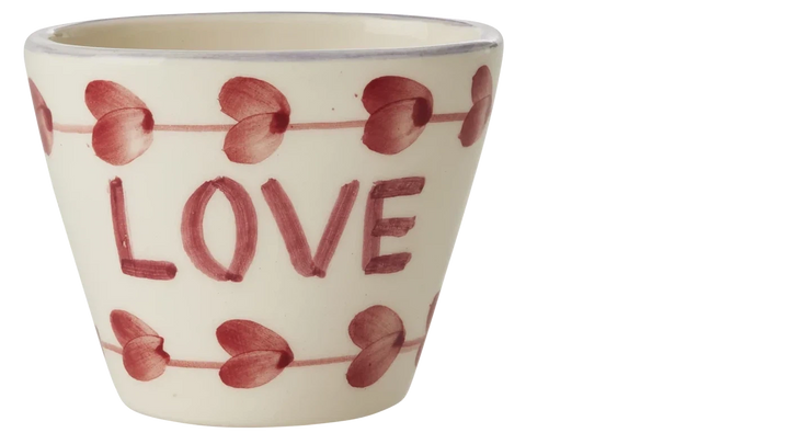 Rice Ceramic Oval Espresso Cup Love 70ml