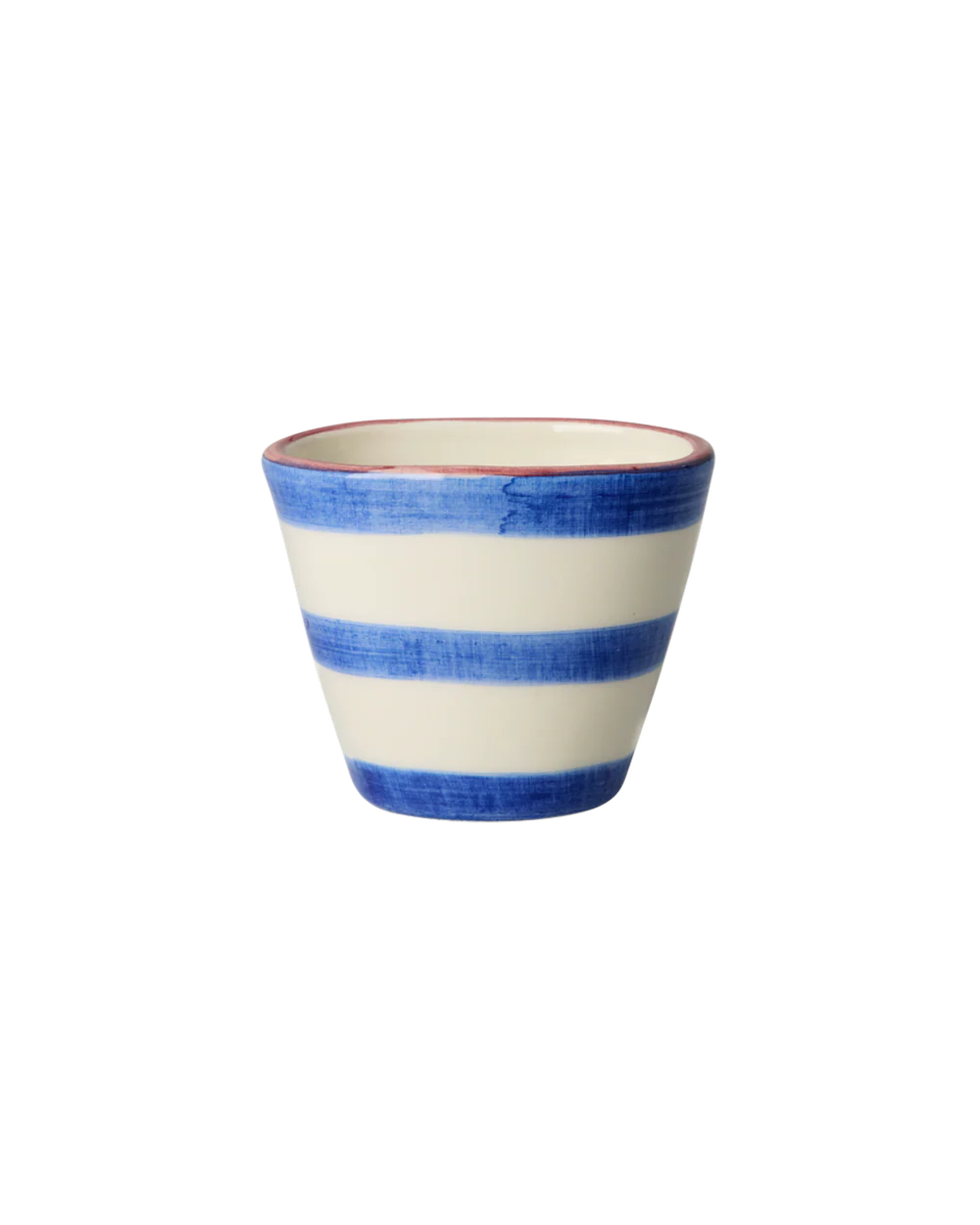 Rice oval espresso koppur bláar strípur