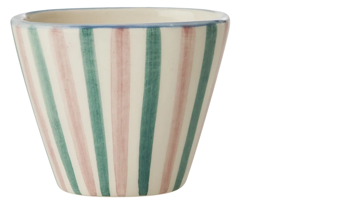 Rice Ceramic Oval Espresso Cup Stripes 70ml