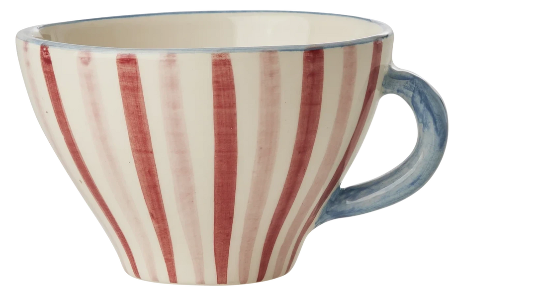 Rice Ceramic Tea Cup Stripes 150ml