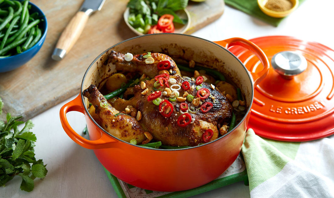 Le Creuset wok v/glas lok 36cm Volcanic