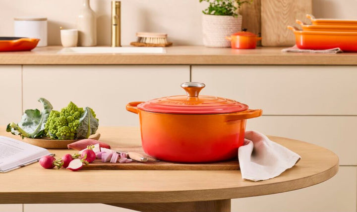 Le Creuset wok v/glas lok 36cm Volcanic