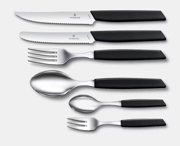 Victorinox modern teskeiðir 6 stk svart