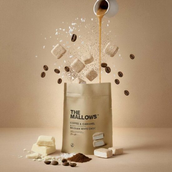 Mallows coffee & caramel white choc