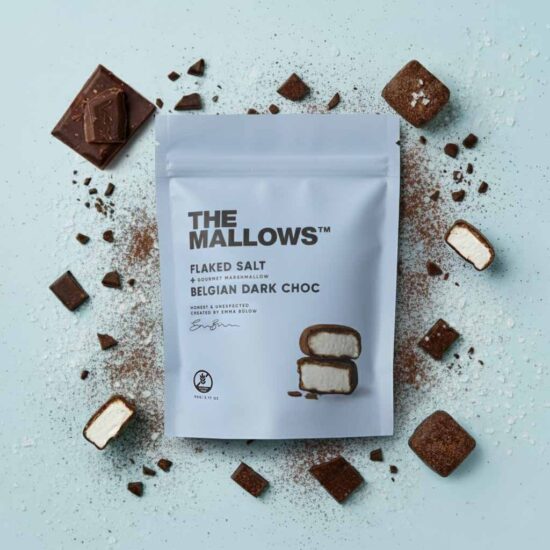 Mallows flaked salt dark choc