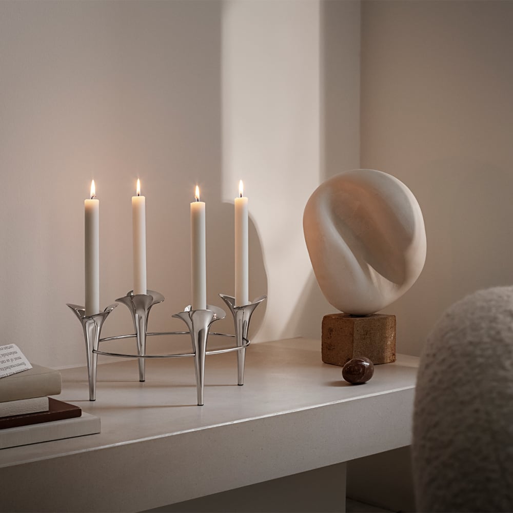 Georg Jensen Bloom Adventskransur Stál