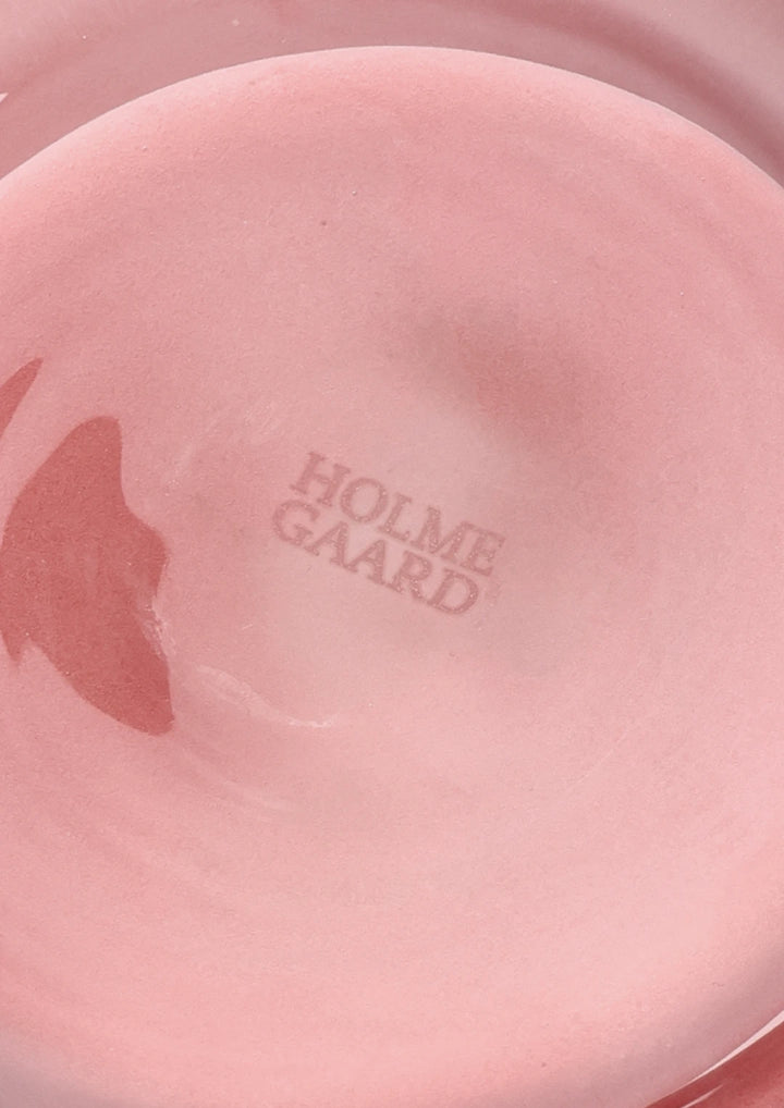 Holmegaard Soma fýrfatsstakar rosa/terracotta 7,5cm