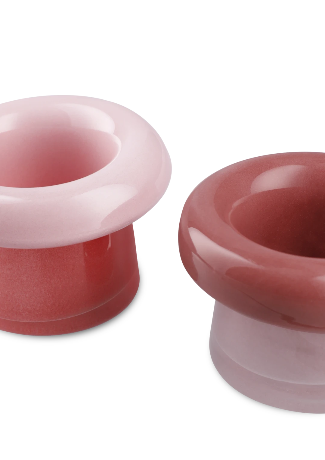 Holmegaard Soma fýrfatsstakar rosa/terracotta 7,5cm