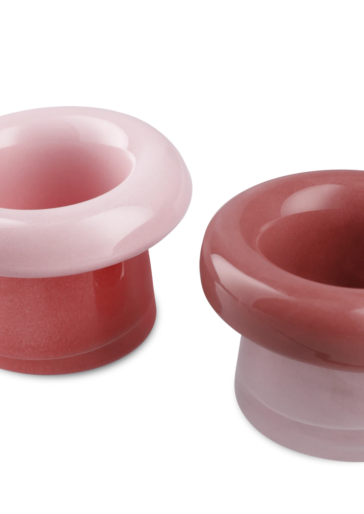 Holmegaard Soma fýrfatsstakar rosa/terracotta 7,5cm
