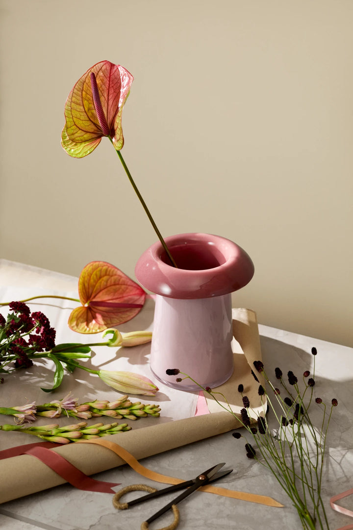 Holmegaard Soma vasi rosa/terrracotta 22,5cm