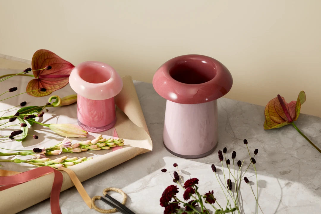 Holmegaard Soma vasi rosa/terrracotta 22,5cm