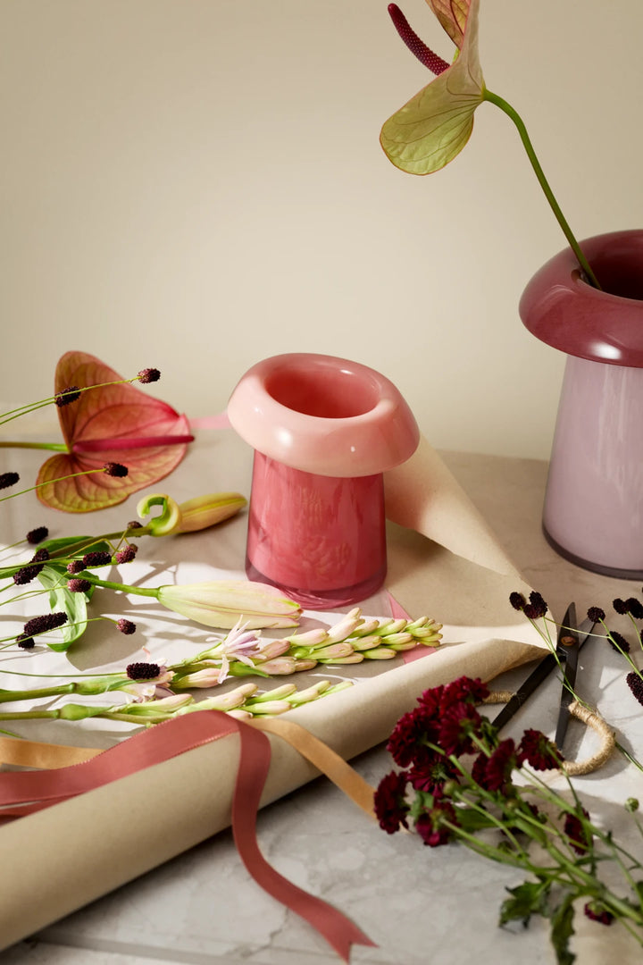 Holmegaard Soma vasi rosa/terrracotta 22,5cm