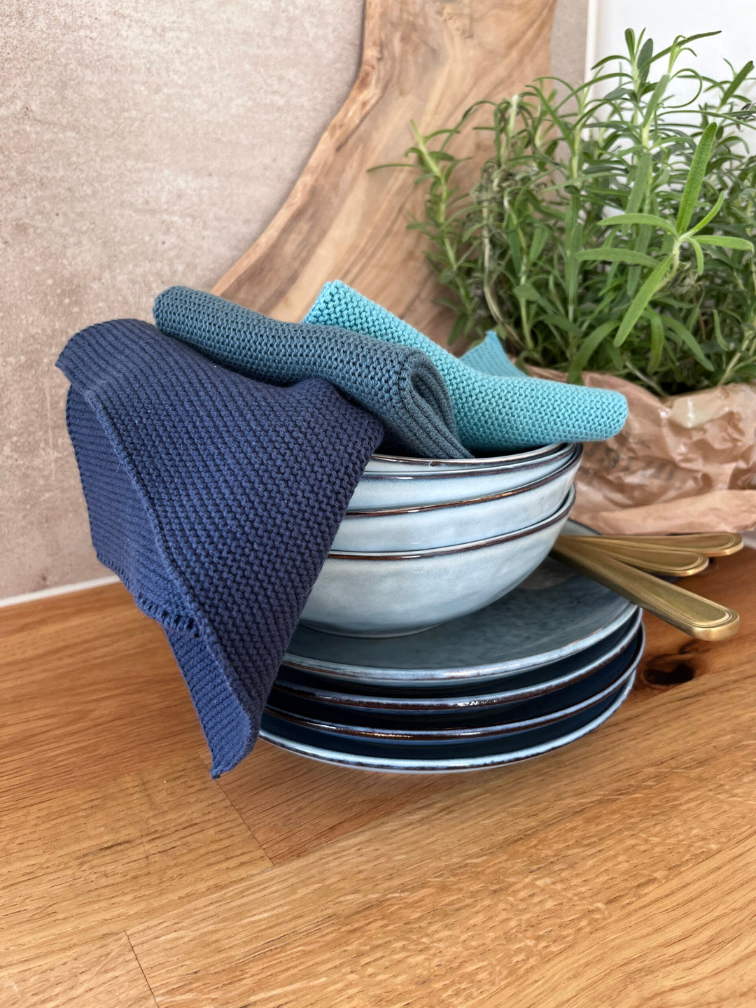 Solwang lappar 3 stk blue peacock koombi