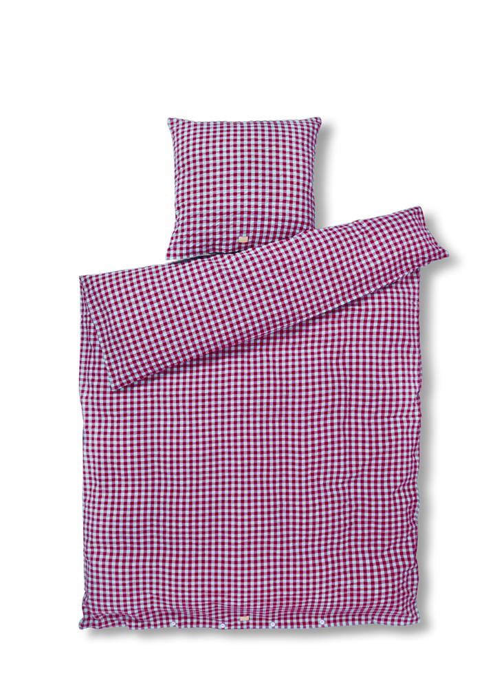 Juna  Bæg&Bølge 140x200 cm Rosa, Fuchsia/Mint