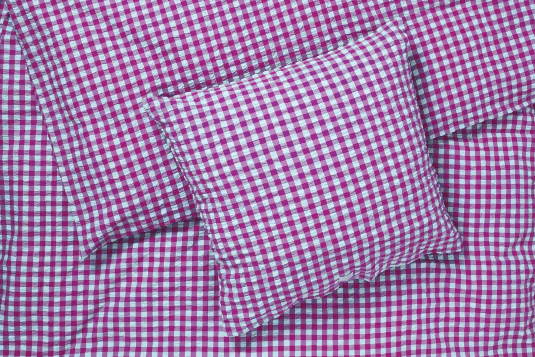 Juna  Bæg&Bølge 140x200 cm Rosa, Fuchsia/Mint