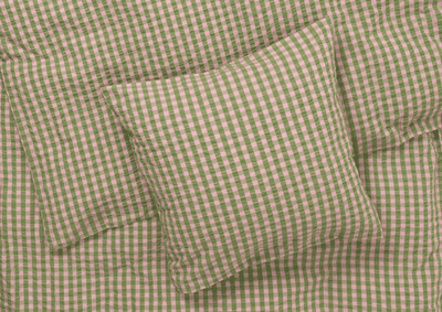 Juna seingjaklæðir bæk&bølge 140x220 grønt/pink