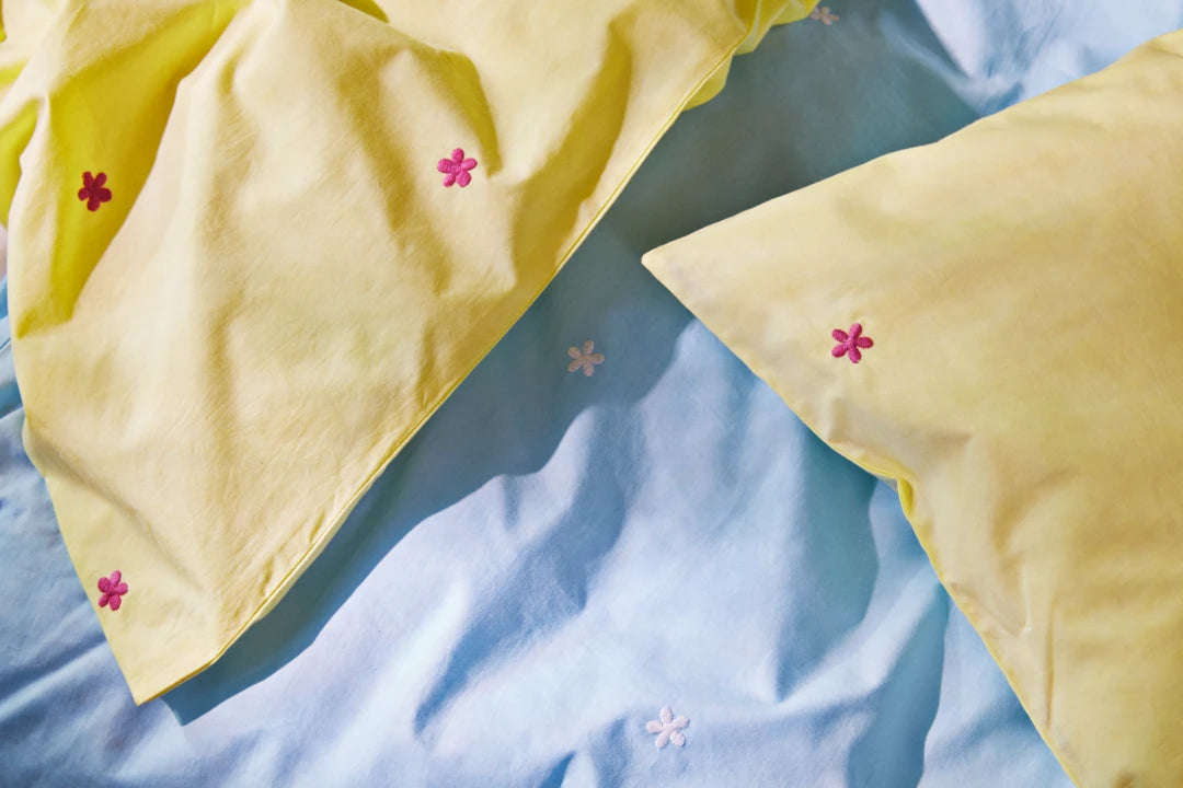 Juna daisy seingjarsett blátt 140x220cm