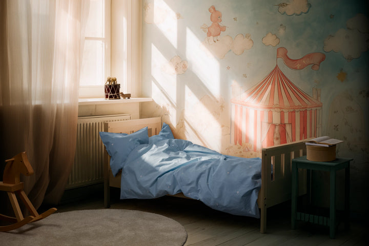 Juna Daisy junior seingjarsett blátt 100x140cm