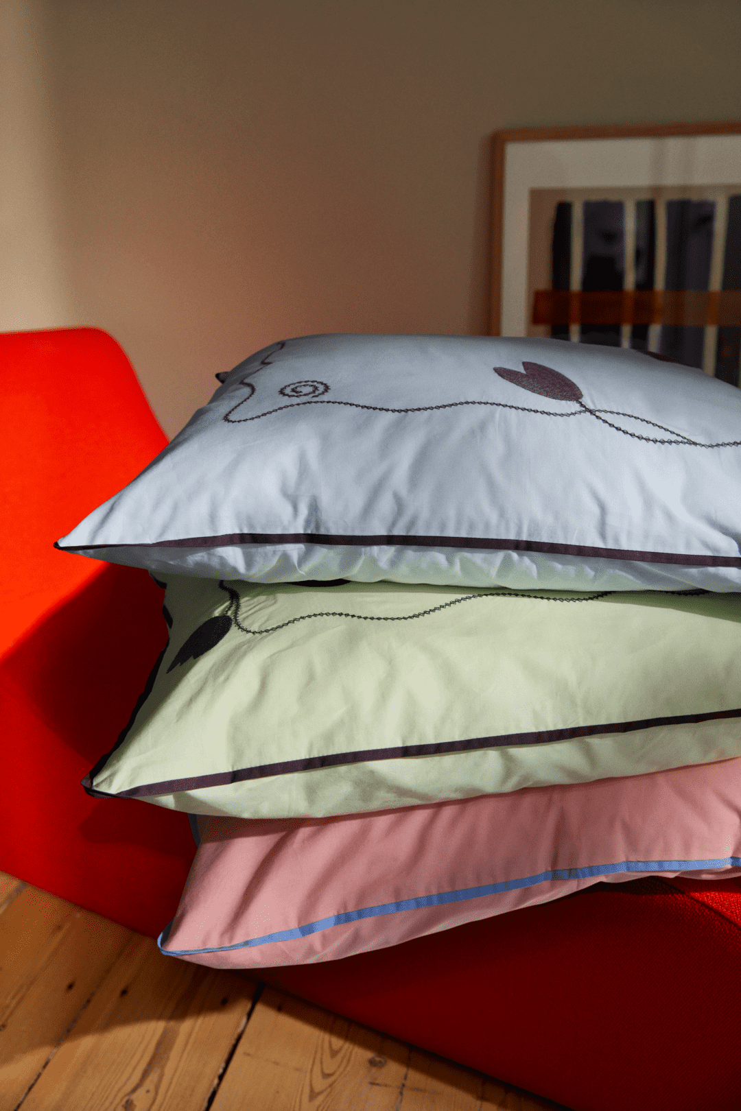 Juna kimpop seigjarklaði 140x220cm blátt