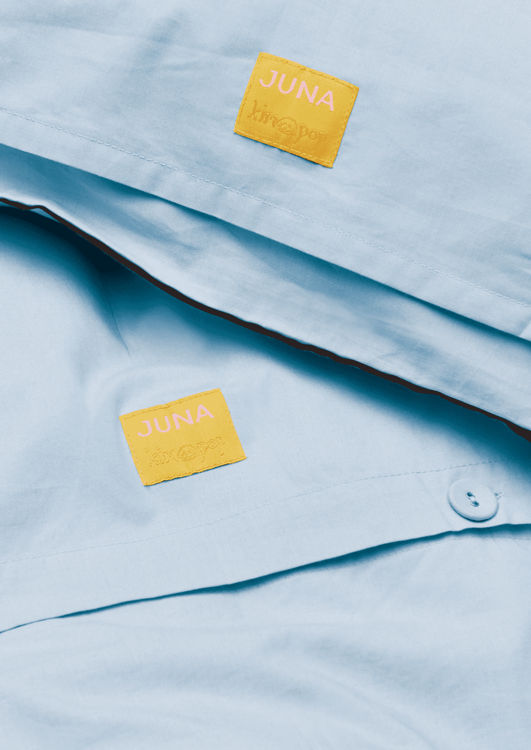 Juna kimpop seigjarklaði 140x220cm blátt