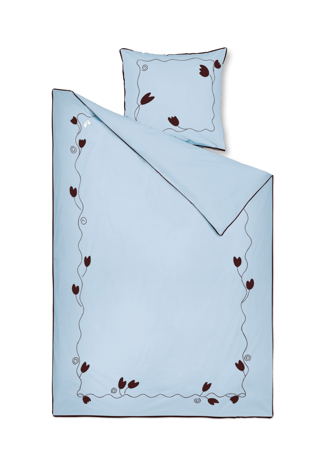 Juna kimpop seigjarklaði 140x220cm blátt