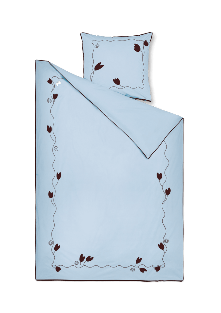 Juna kimpop seigjarklaði 140x220cm blátt