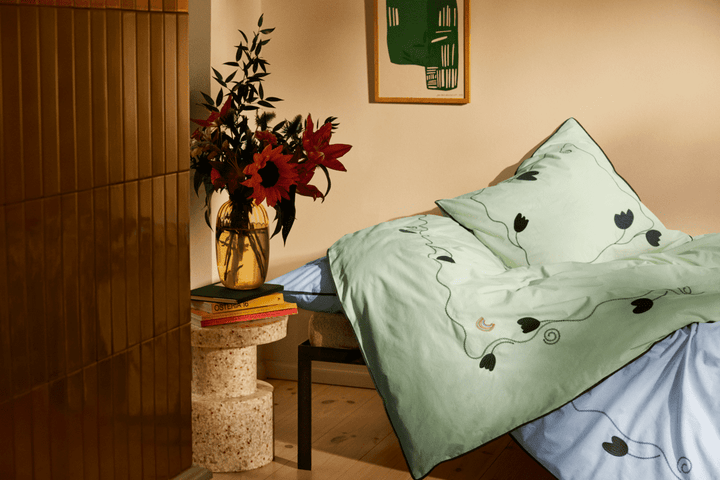 Juna kimpop seigjarklaði 140x220cm grønt