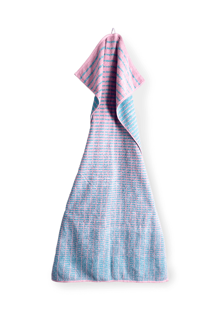 Juna Nuance handklæði 50x100cm pink/blátt