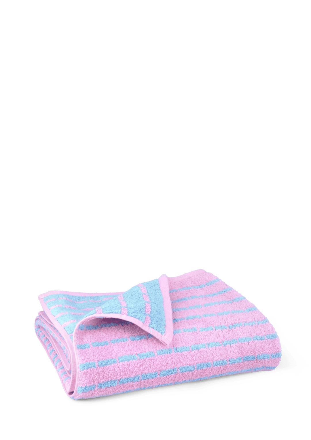 Juna Nuance handklæði 70x140 cm pink/blátt