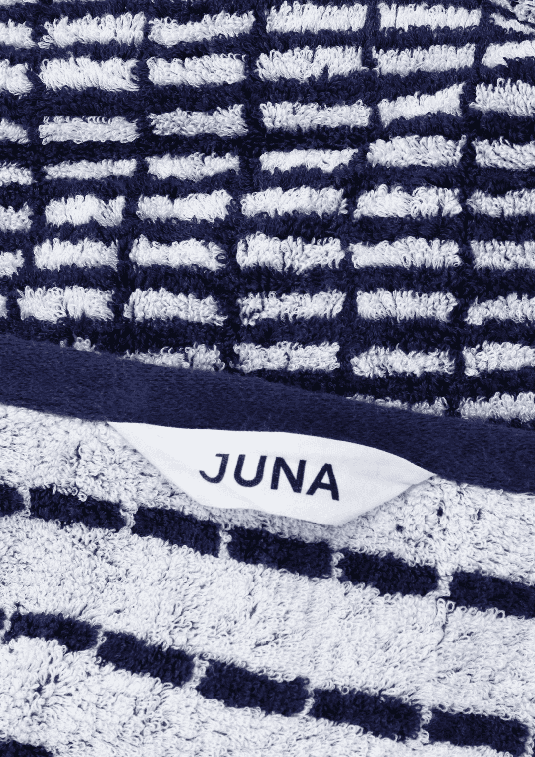 Juna Nuance handklæði 50x100cm blátt/hvítt