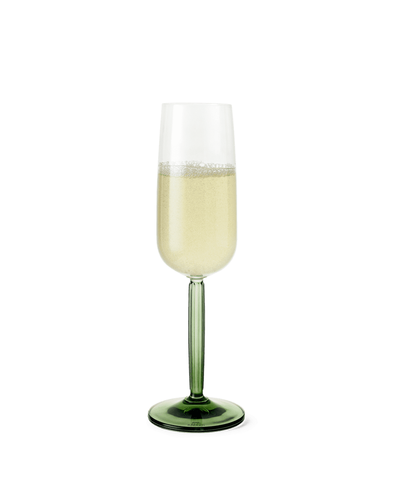 Kahler Champagneglas Grønt 2 stk