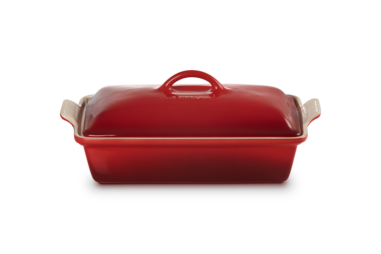 Le Creuset heritage fat v/lok 33x23cm cerise