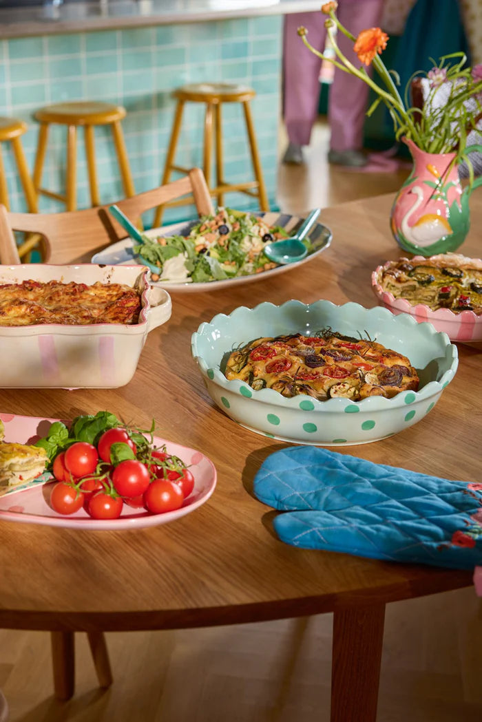 Rice tertufat pink v/koral strípun ø25cm