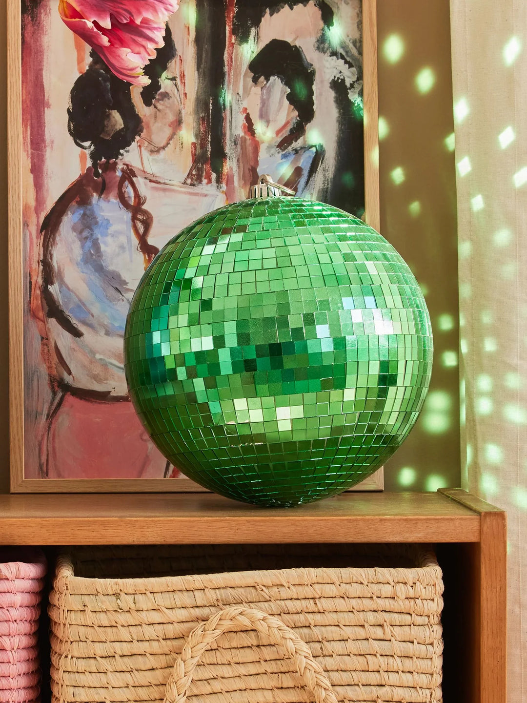 Rice Disco Ball Dark Green Large