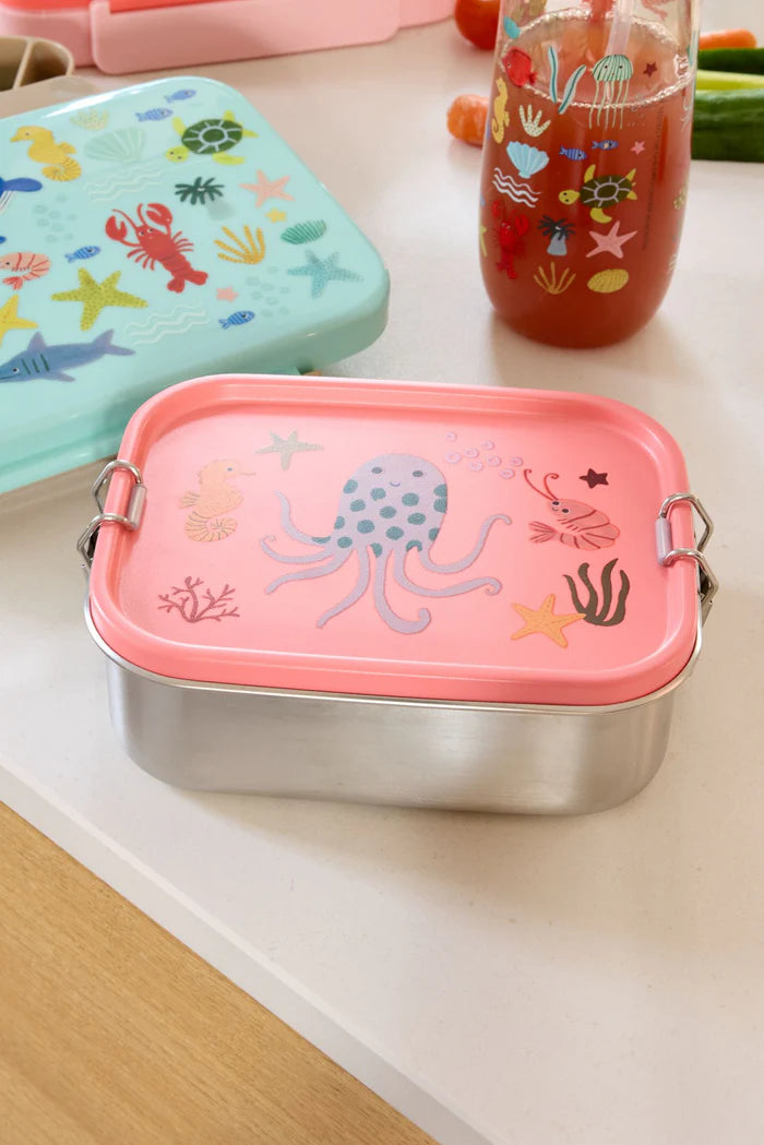 Rice mateskja fiskar pink stál
