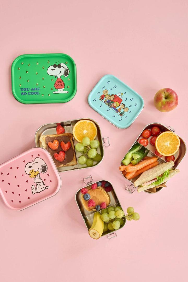 Rice Stál Matkassi Snoopy og Divider blátt lítil