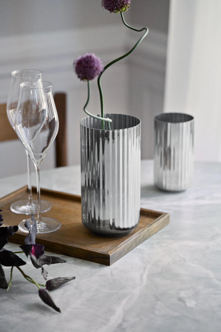 Lyngby Porcelæn vasi 15,5cm stál