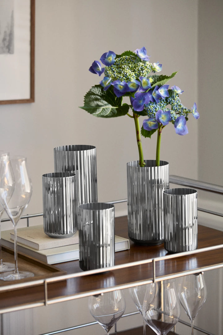 Lyngby Porcelæn vasi 15,5cm stál