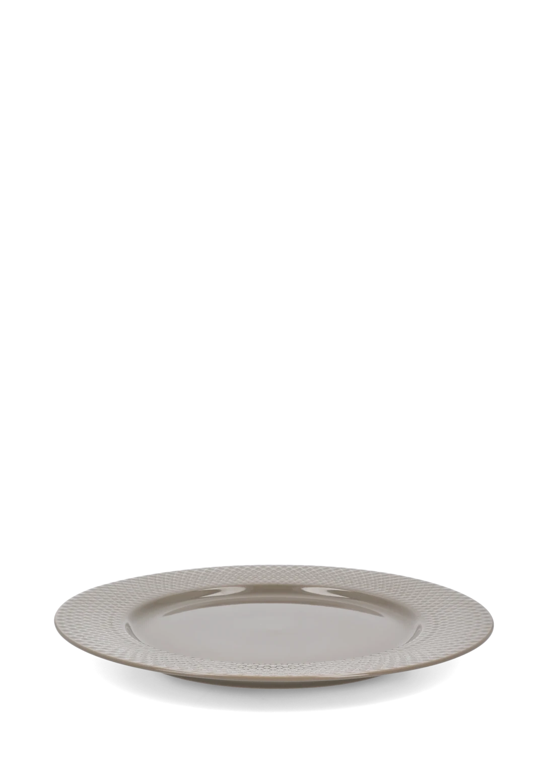 Lyngby Porcelæn Rhombe tallerkur 27cm clay