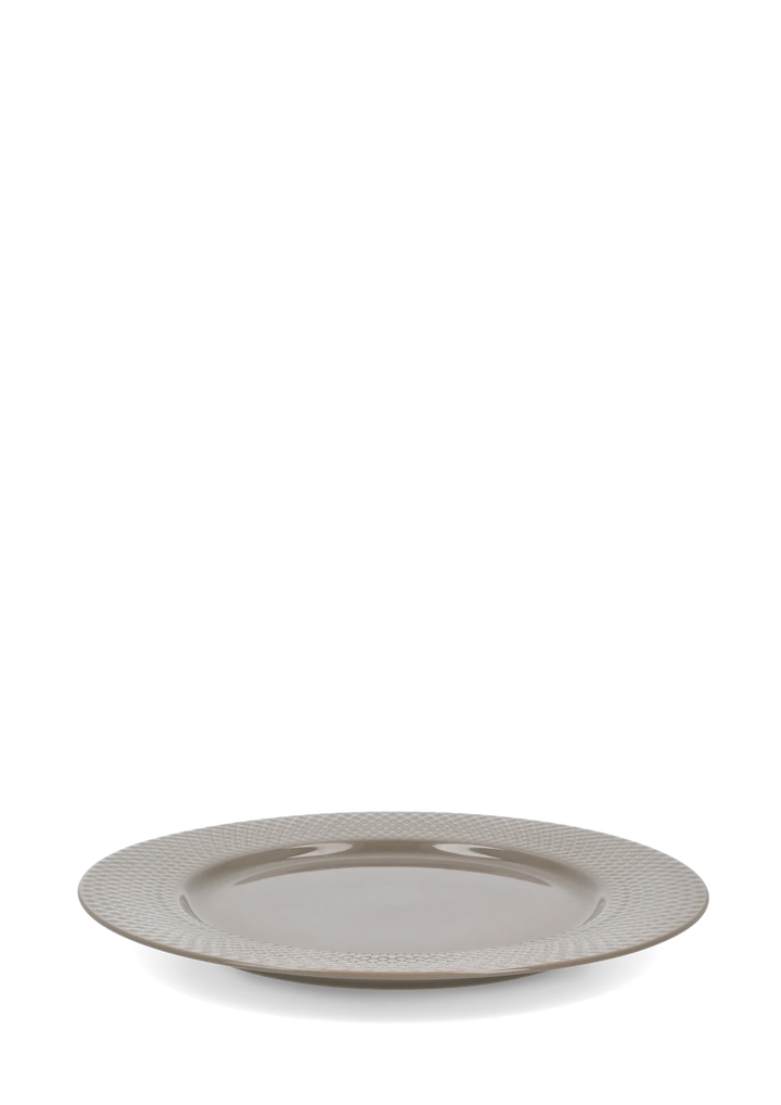 Lyngby Porcelæn Rhombe tallerkur 27cm clay
