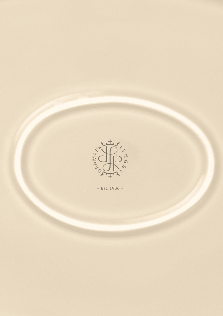 Lyngby Rhombe Earth fat 35x26,5cm marble