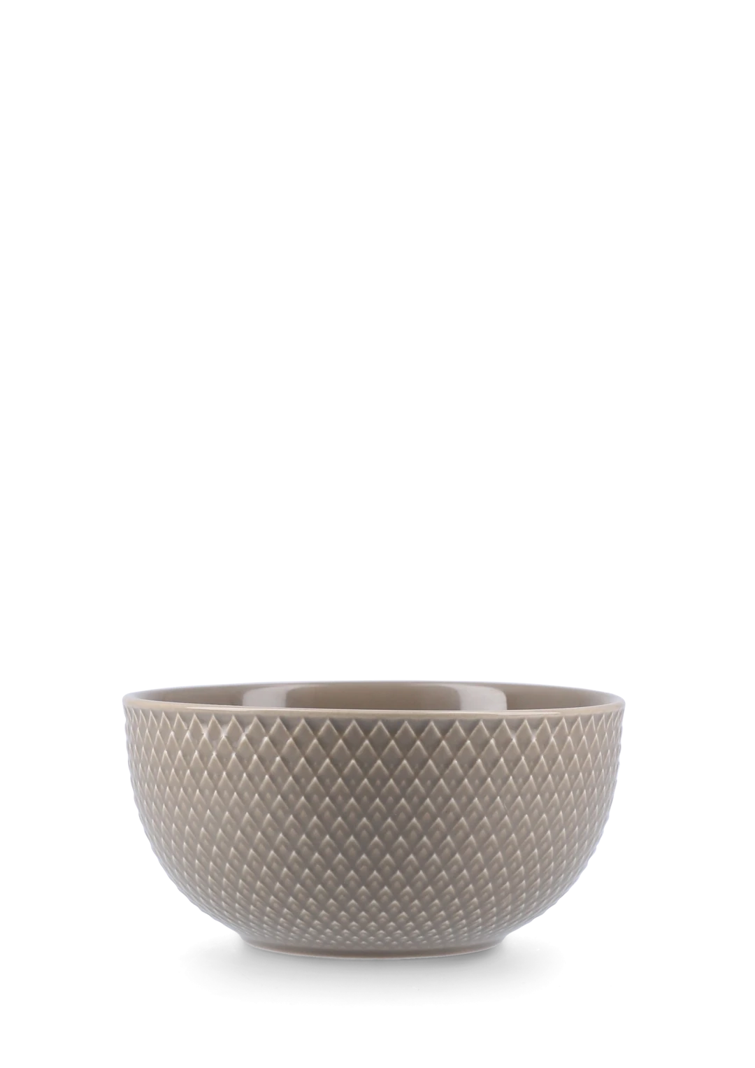 Lyngby Porcelæn Rhombe skál 13cm clay