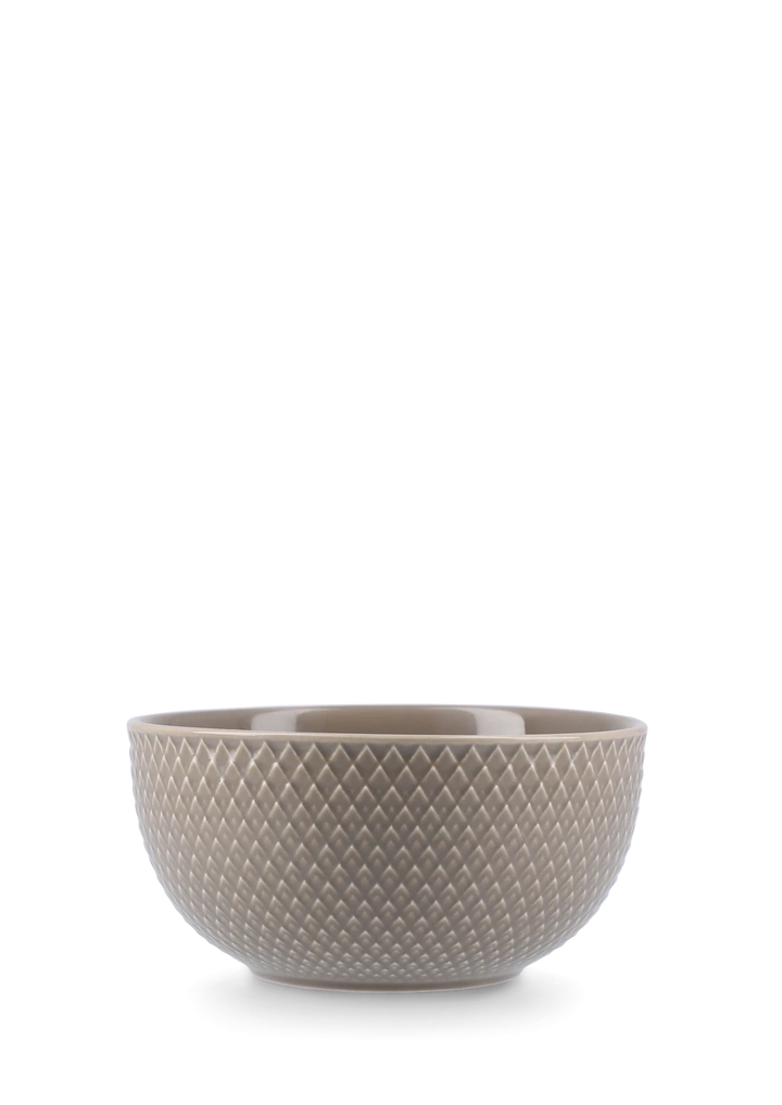 Lyngby Porcelæn Rhombe skál 13cm clay
