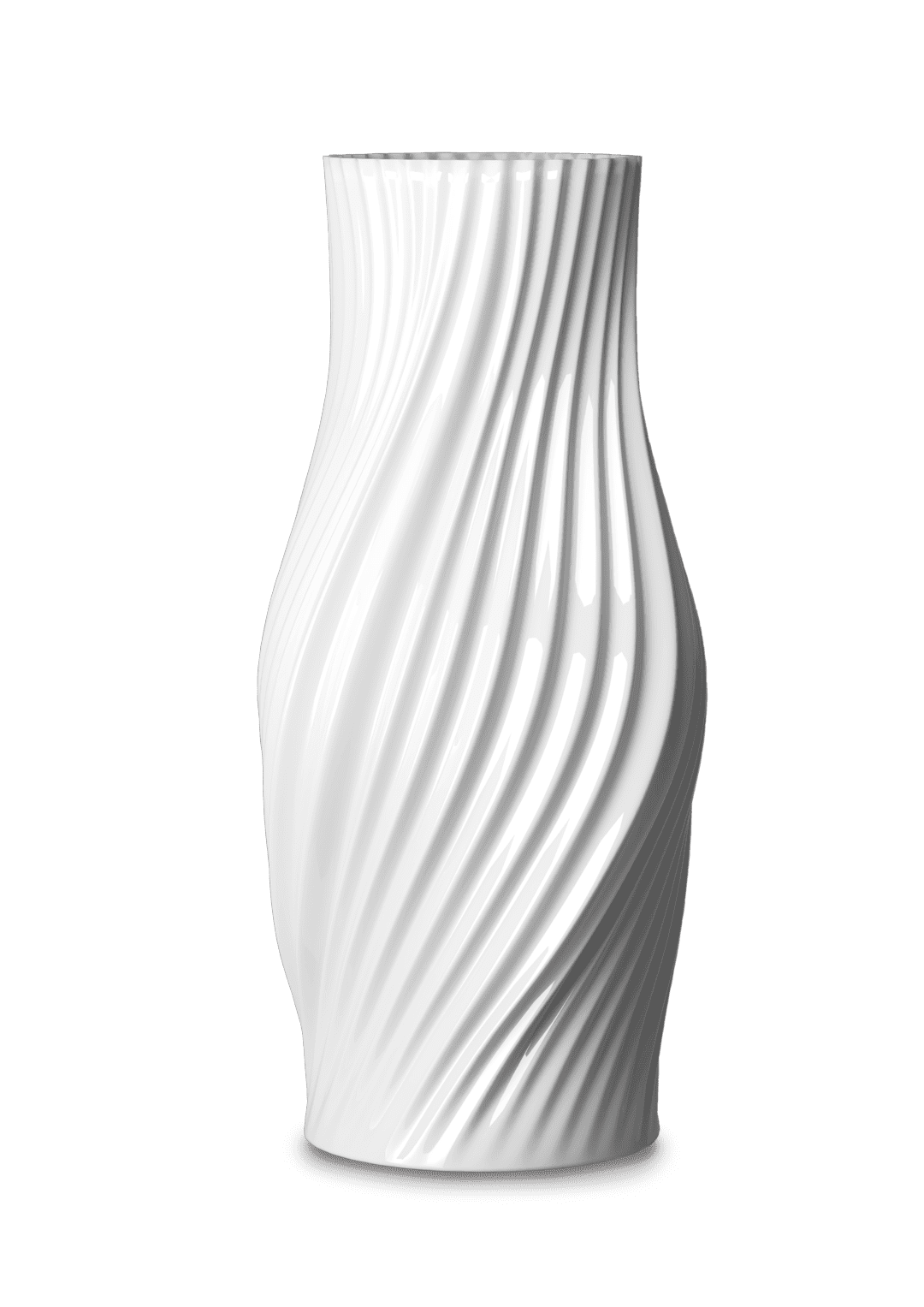 Lyngby Porcelæn twist vasi 31cm