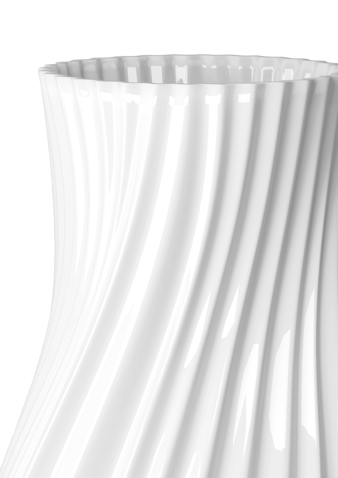 Lyngby Porcelæn twist vasi 31cm