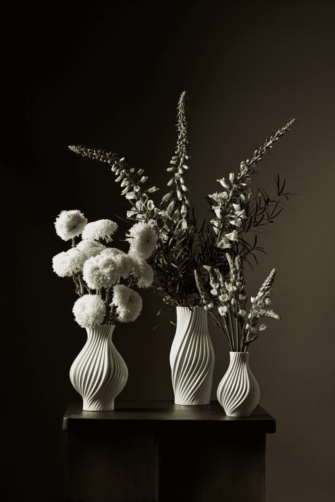 Lyngby Porcelæn twist vasi 31cm
