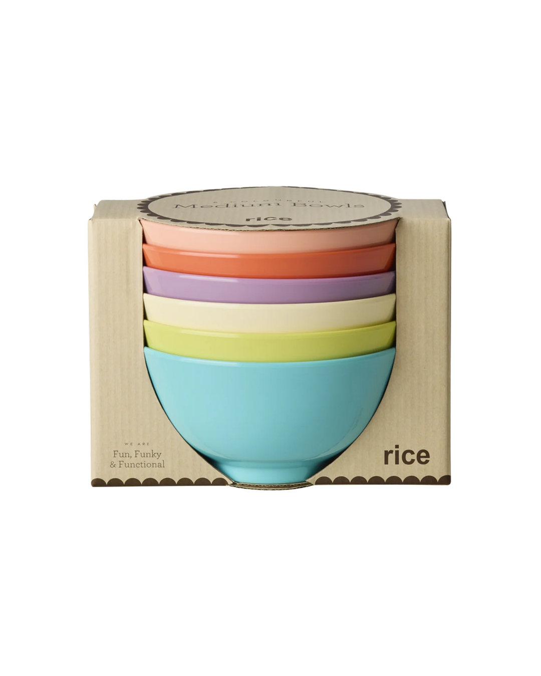 Rice Melamine skálir 6 stk glory days 700ml